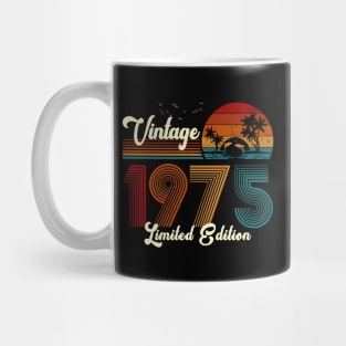 Vintage 1975 Shirt Limited Edition 45th Birthday Gift Mug